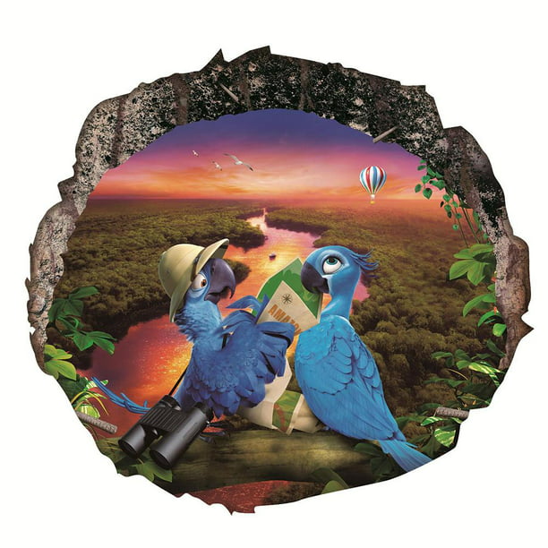 Details about   Color Parrot Wall Sticker Decor Birds Wall Stickers Art Decal Mural Kids Vinyl